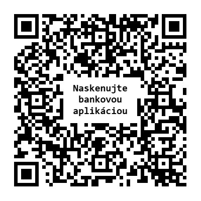 QR Kód pre platbu 5€